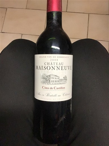 Bordeaux Ospecificerad Château Maisonneuve 2008