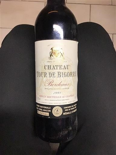 Burdeos Bordeaux Château Tour de Bigorre 1998