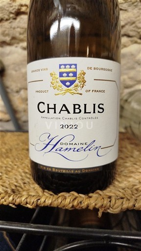 Burgundija Chablis Domaine Hamelin 2022