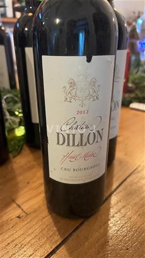 Bordeaux Haut-Médoc Cru Bourgeois Château Dillon 2012