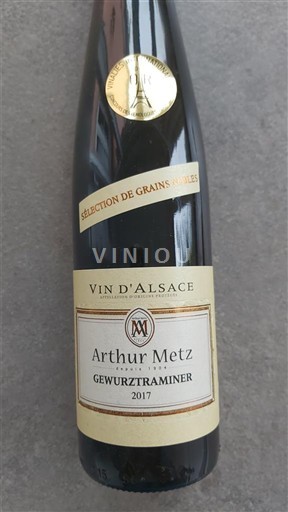 Alsácia Gewurztraminer Sélection de Grains Nobles Arthur Metz 2017