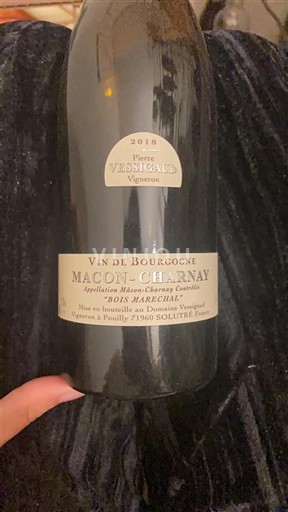 Vin Blanc sec Bois Marechal Pierre Vessigaud 2018 France Bourgogne Mâcon et mâcon-villages AOC