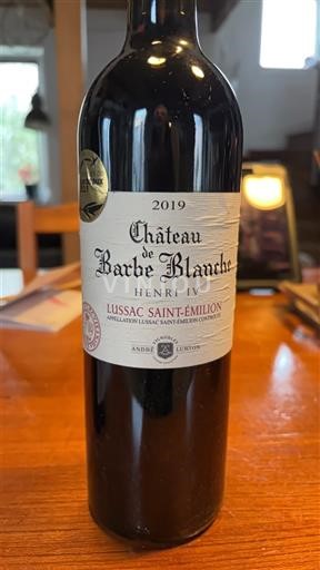 Bordeaux Lussac-saint-émilion Château Barbe Blanche Henri IV 2019