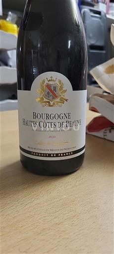 Vin Rouge sec Cellier de Saint-Jean 2020 France Bourgogne AOC
