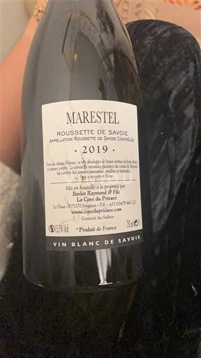 Savoie và Bugey Roussette-de-savoie Berthollier Raymond et Fils Marestel 2019