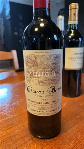 Bordeaux Lussac-saint-émilion Château Bertin Prestige 2023