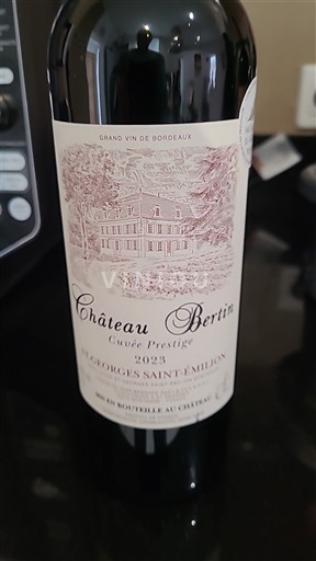 Bordeaux Lussac-saint-émilion Château Bertin Prestige 2023