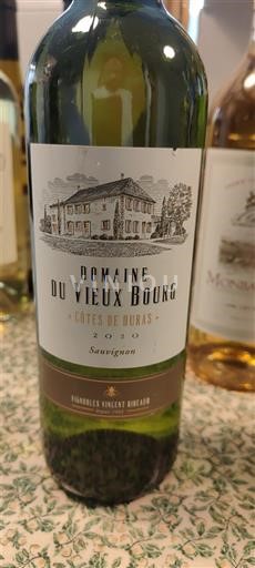 Tây Nam Côtes-de-duras Domaine Vieux Bourg Sauvignon 2020