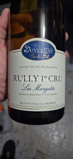 Burgundy Rully Premier Cru Duvernay Père & Fils Les Margotés 2020