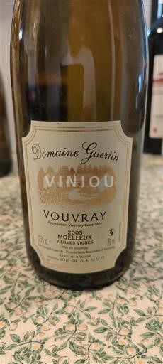 Thung lũng sông Loire Vouvray Domaine Guertin Moelleux Vieilles Vignes 2005