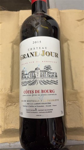 Bordeaux Côtes-de-bourg Château Grand Jour 2015