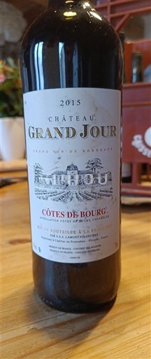 Bordeaux Côtes de Bourg Château Grand Jour 2015