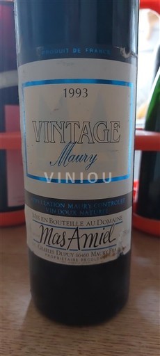 Roussillon Maury Mas Amiel Vintage 1993