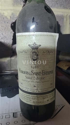 Bordeaux Saint-Estèphe Marquis de Saint-Estèphe 1985