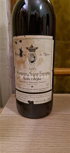 Bordéus Saint-Estèphe Marquis de Saint-Estèphe 1985