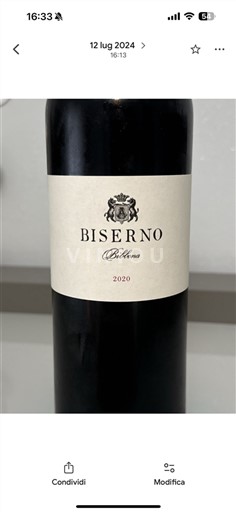 Rượu vang Rouge sec Biserno Tenuta di Biserno 2020 Ý Toscana Không được chỉ định DOC