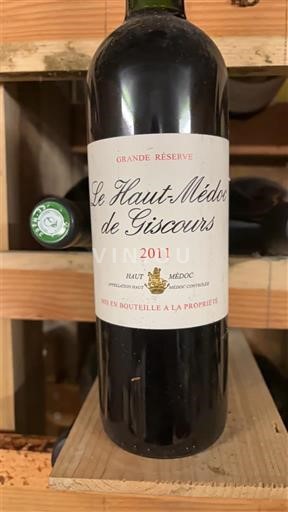Bordeaux Haut-Médoc Giscours Grande Réserve 2011
