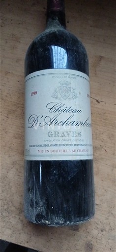 Bordeaux Graves Château Archambeau 1999