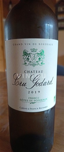 Bordéus Francs-Côtes-de-Bordéus Château Cru Godard 2019
