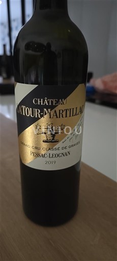 Bordeaux Pessac-Léognan Grand Cru Classé Château Latour-Martillac 2019