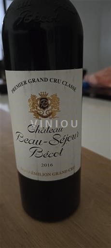 Bordéus Saint-Émilion Grand Cru Premier Grand Cru Classé Château Beau-Séjour Bécot 2016