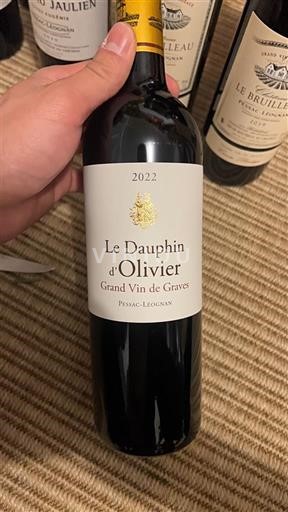 Bordeaux Pessac-Léognan Château Olivier Le Dauphin d'Olivier 2022
