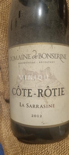 Rhône Valley Côte-Rôtie Domaine Bonserine La Sarrasine 2012