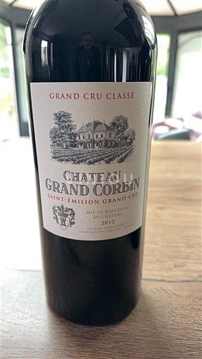 Bordeaux Saint-Émilion Grand Cru Grand Cru Classé Château Grand Corbin 2012