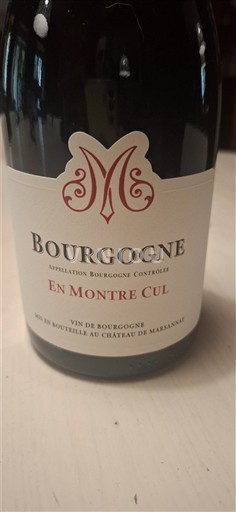 Vin Rouge sec En Montre Cul Château Marsannay 2022 France Bourgogne AOC