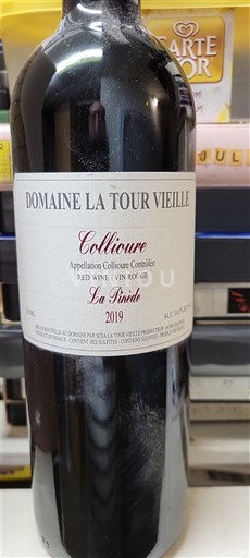Roussillon Collioure Domaine La Tour Vieille La Pinède 2019