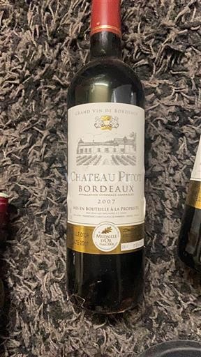 Bordeaux Château Pitot 2007