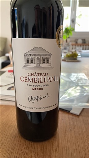 Bordeaux Médoc Cru Bourgeois Château Gémeillan L'Authentique 2023