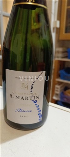 Champagne Sâm-panh Champagne B. Martin Réserve Không niên vụ