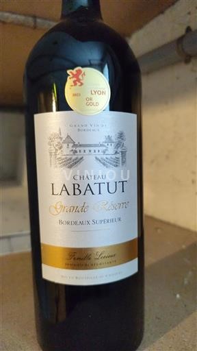 Bordeaux Bordeaux Supérieur Château Labatut Grande Réserve 2020