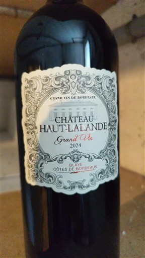 Bordeaux Blaye-Côtes-de-Bordeaux Château Haut-Lalande Grand Vin 2024