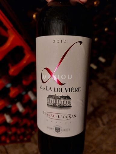 Bordéus Pessac-Léognan Château La Louvière L de La Louvière 2012
