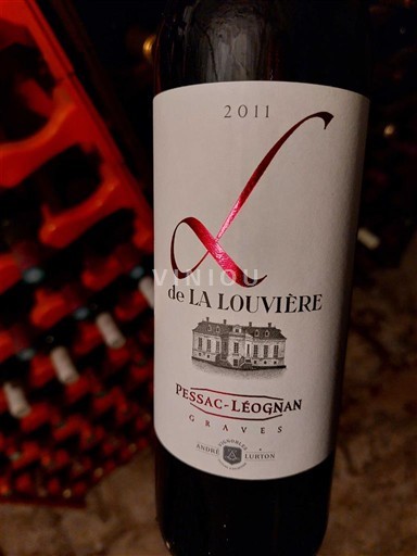 Bordéus Pessac-Léognan Château La Louvière L de La Louvière 2011
