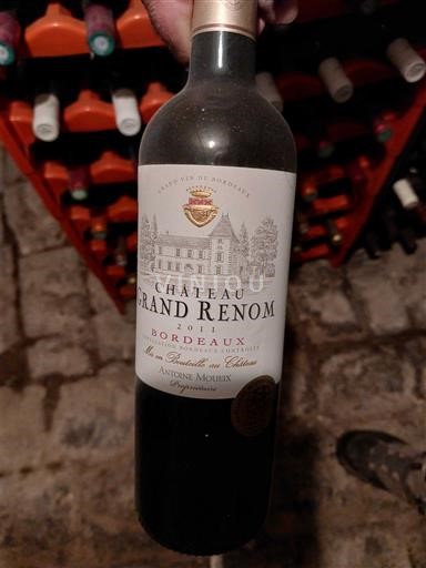 Burdeos Bordeaux Château Grand Renom 2011