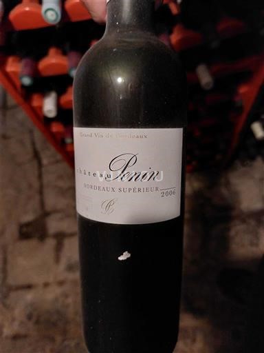 Bordeaux Bordeaux Supérieur Château Penin 2006