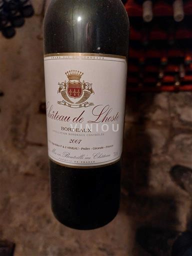 Burdeos Bordeaux Château Lhoste 2007
