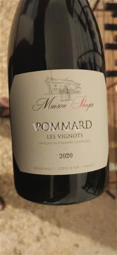 Borgogna Pommard Maison Shaps Les Vignots 2020