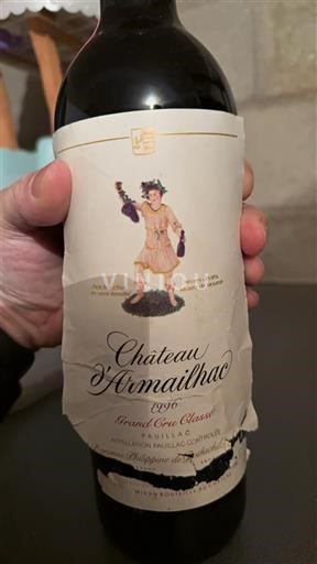 Bordeaux Pauillac Grand Cru Château Armailhac 1996