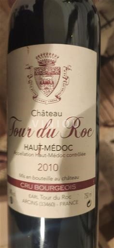 Bordeaux Haut-Médoc Cru Bourgeois Château Tour du Roc 2010