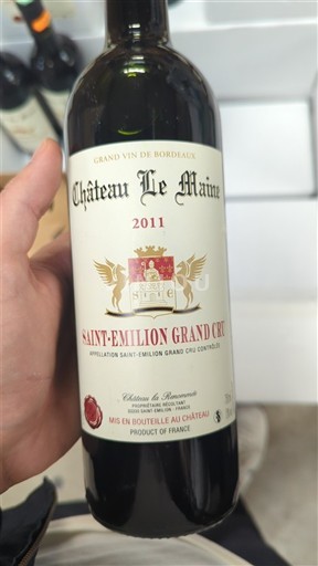 Bordeaux Saint-Émilion Grand Cru Grand Cru Château Le Maine 2011