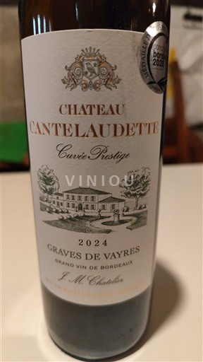 Bordeaux Graves-de-Vayres Château Cantelauze Prestige 2024