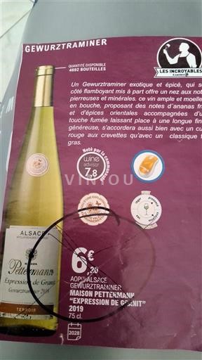 Alsace Maison Pettermann Expression de Granit 2019