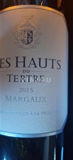 Bordeaux Margaux Château du Tertre Les Hauts du Tertre 2015