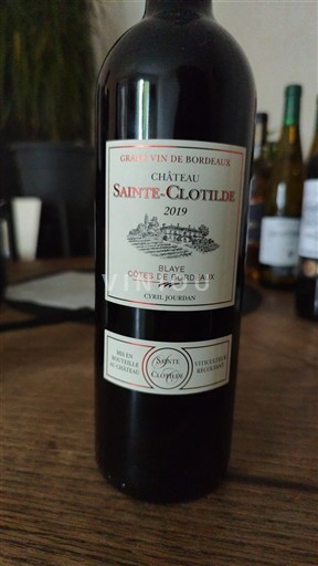 Bordeaux Blaye-Côtes-de-Bordeaux Château Sainte-Clotilde Cyril Jourdan 2019