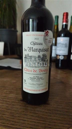 Bordeaux Côtes-de-bourg Château Marquisat Vieilles Vignes 2022