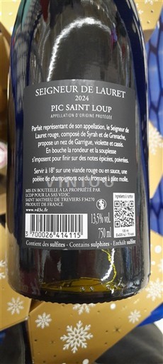 Languedoc Pic-saint-loup Seigneur de Lauret 2024